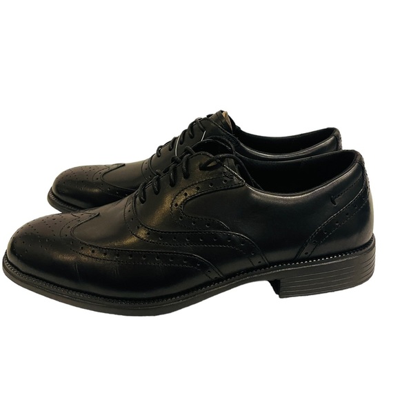 Men's Size Rockport Black new 9 loafers new leather nwt - Picture 3 of 7